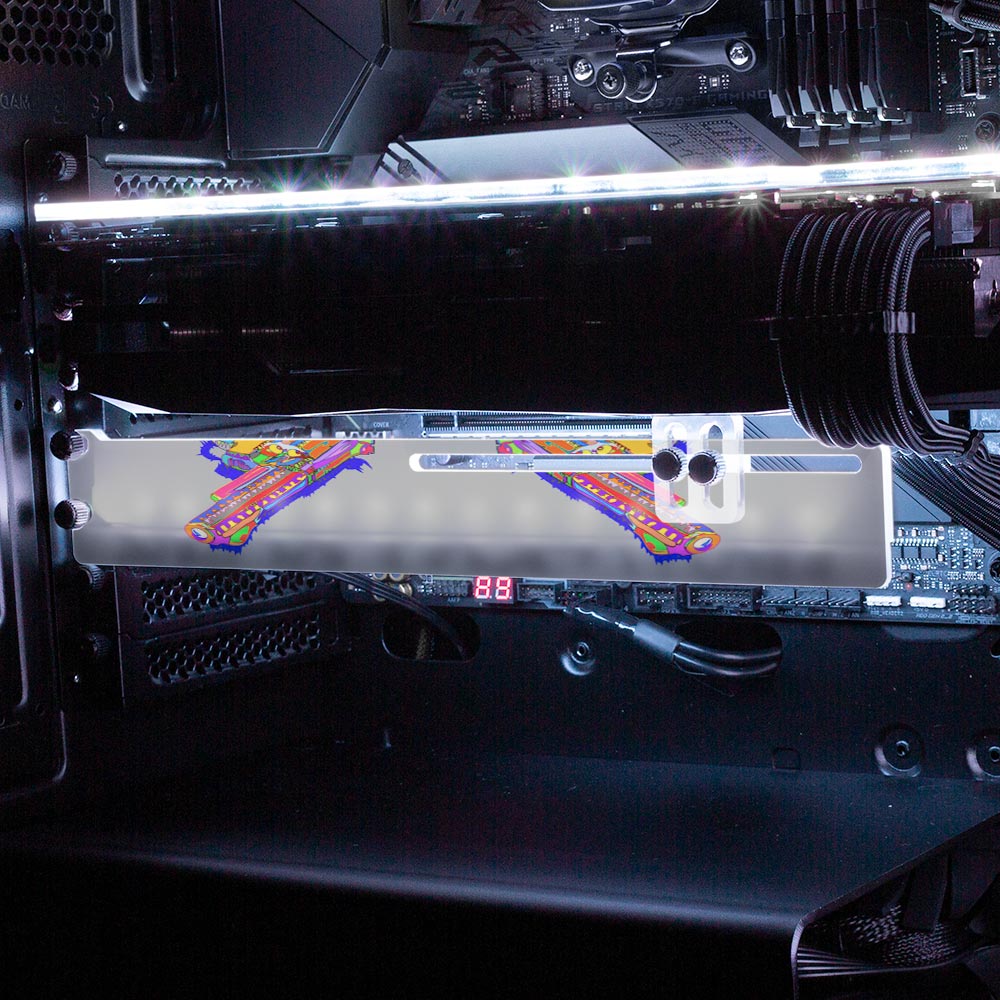 Magnum Force RGB GPU Support Bracket - Technodrome1 - V1Tech