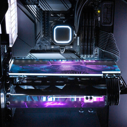 Malibu Swim RGB GPU Backplate - Skie Graphic Studio - V1Tech