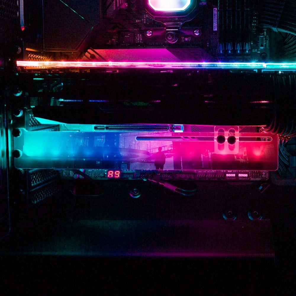 Melancholia RGB GPU Support Bracket - Dan Giuz - V1Tech