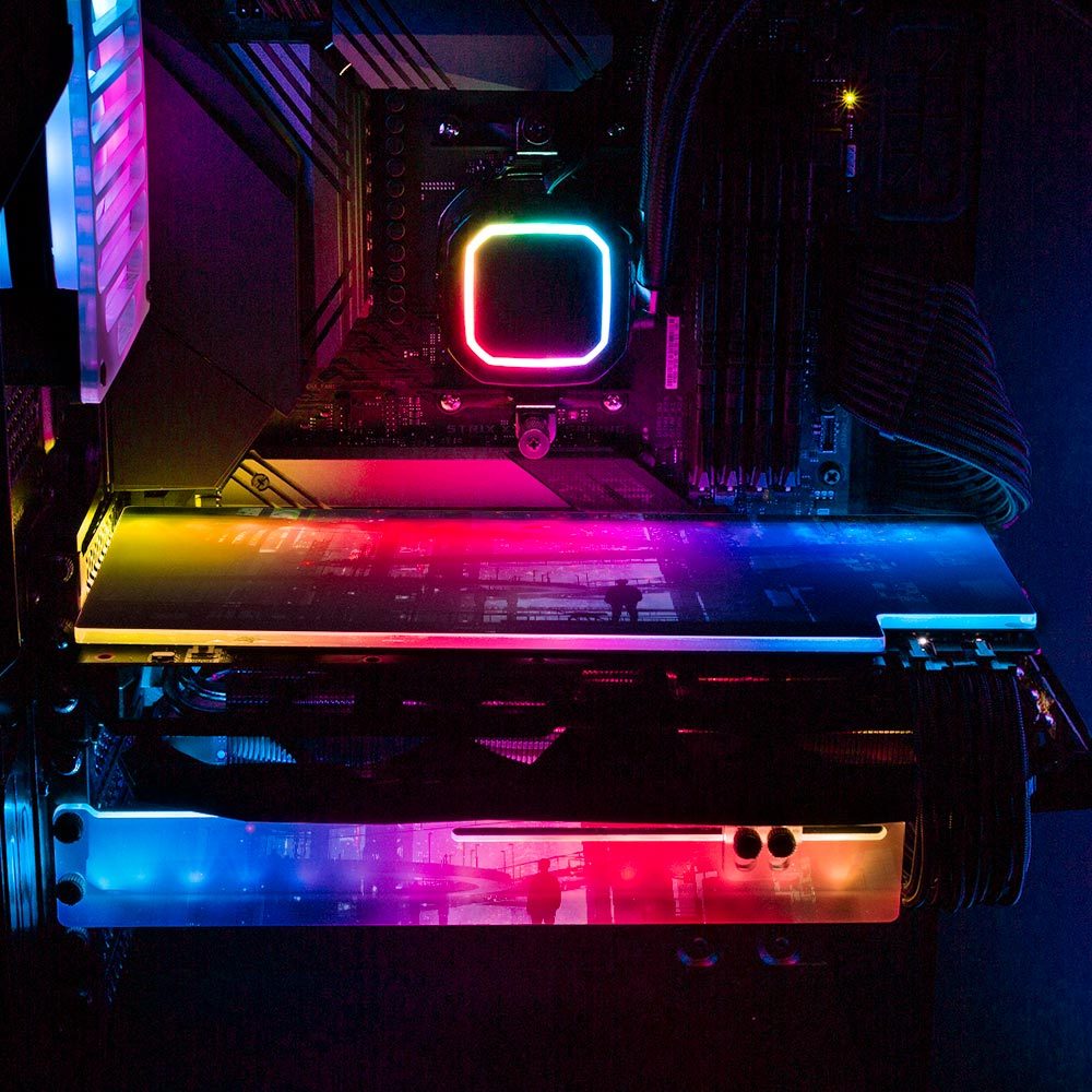 Melancholia RGB GPU Support Bracket - Dan Giuz - V1Tech