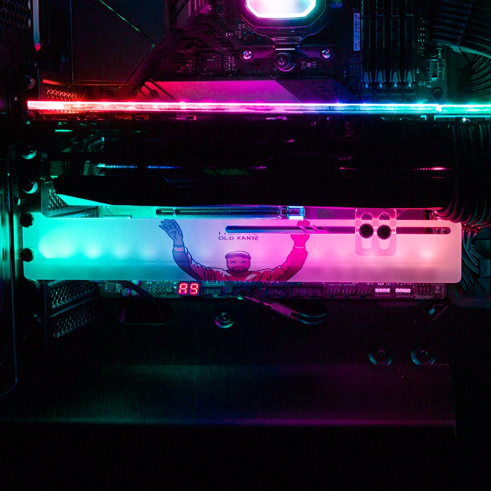 Messiah RGB GPU Support Bracket - Utopia Graphix - V1Tech