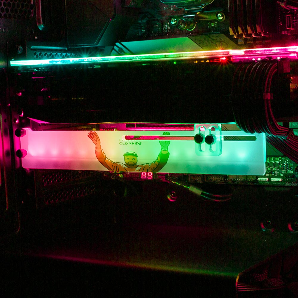 Messiah RGB GPU Support Bracket - Utopia Graphix - V1Tech