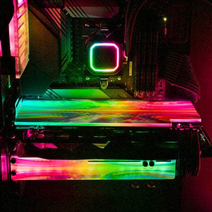 Monday Space Vibes RGB GPU Support Bracket - Guedda HM - V1Tech