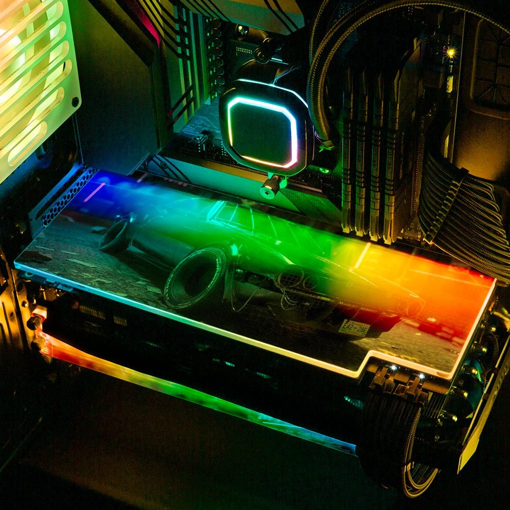 New Whip RGB GPU Backplate - Skie Graphic Studio - V1Tech