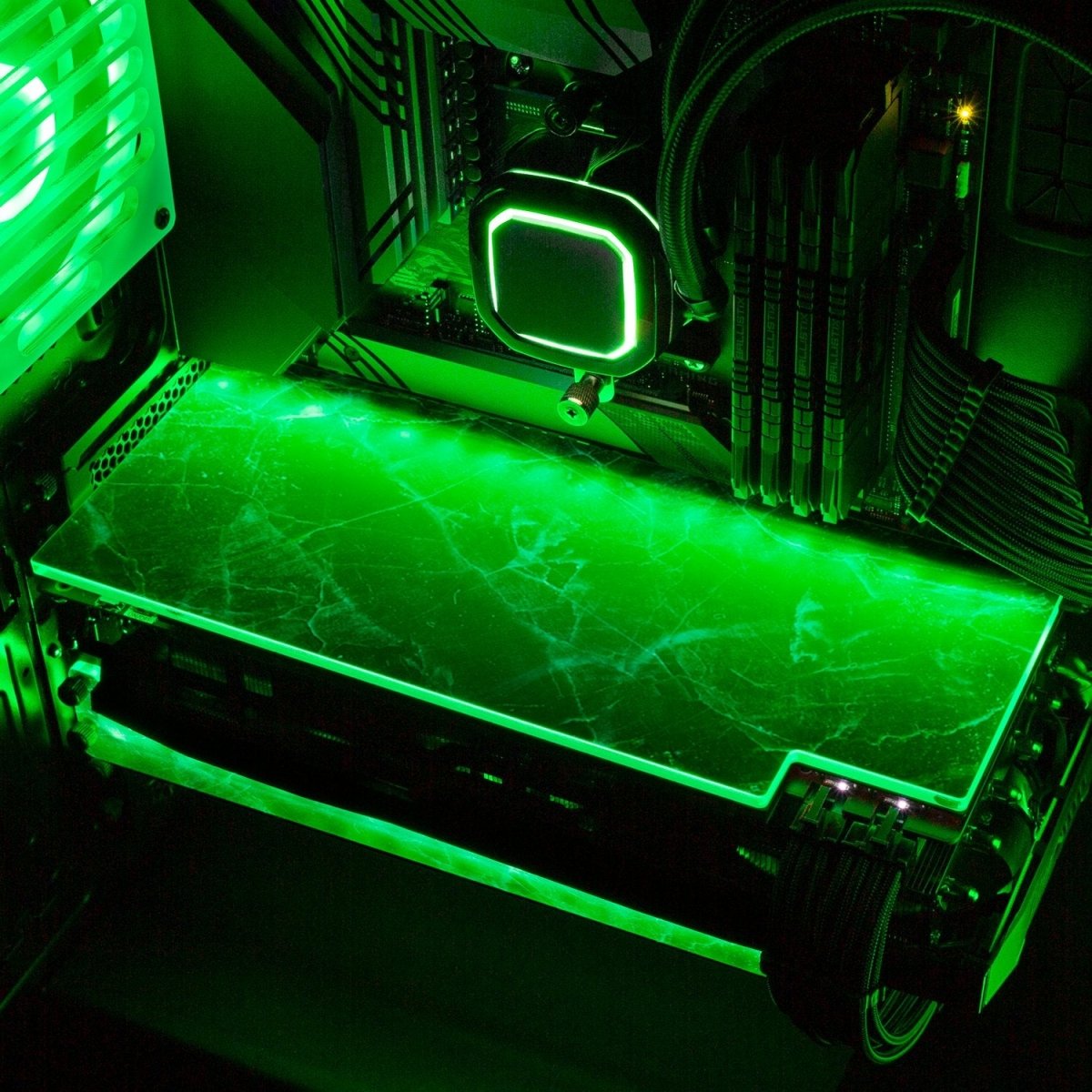 Night Marble RGB GPU Backplate - V1Tech