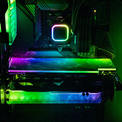 Night Marble RGB GPU Support Bracket - V1Tech