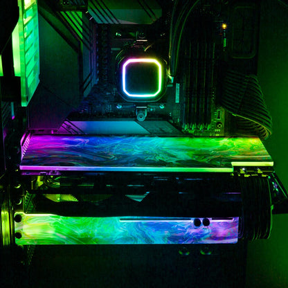 No Fear RGB GPU Backplate - Geoglyser - V1Tech