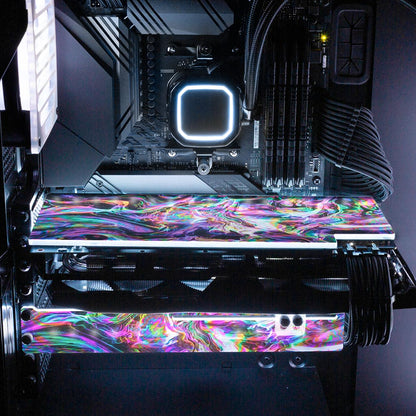 No Fear RGB GPU Backplate - Geoglyser - V1Tech