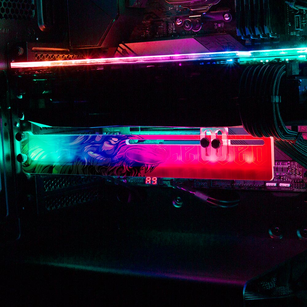 Noble Lion RGB GPU Support Bracket - Daniele Caruso - V1Tech