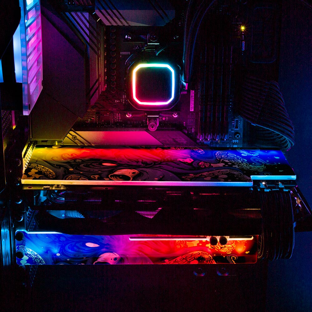 Noxious Sea Creature RGB GPU Support Bracket - Daniele Caruso - V1Tech