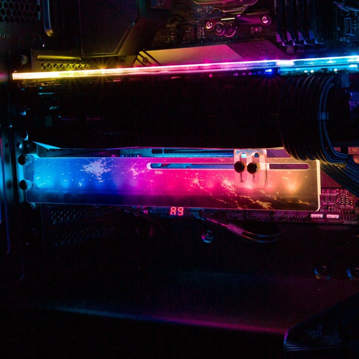 Our World RGB GPU Support Bracket - V1Tech