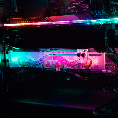 Ovariesdrome RGB GPU Support Bracket - Technodrome1 - V1Tech