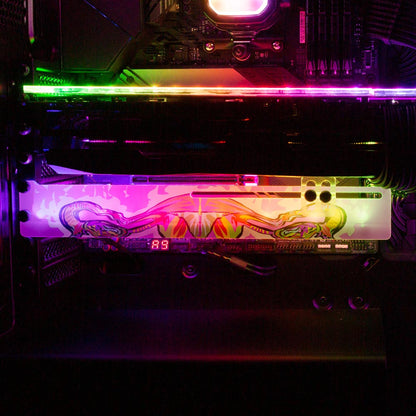 Ovariesdrome RGB GPU Support Bracket - Technodrome1 - V1Tech