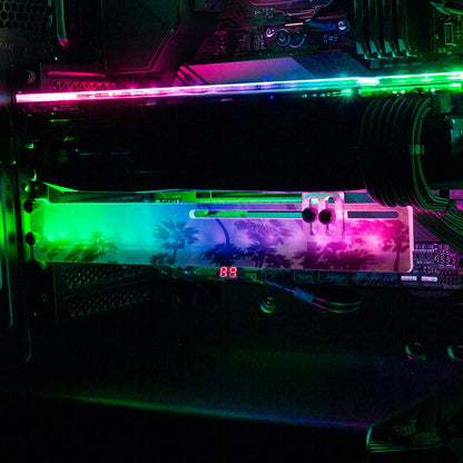 Palmy RGB GPU Support Bracket - Cajuca Art - V1Tech