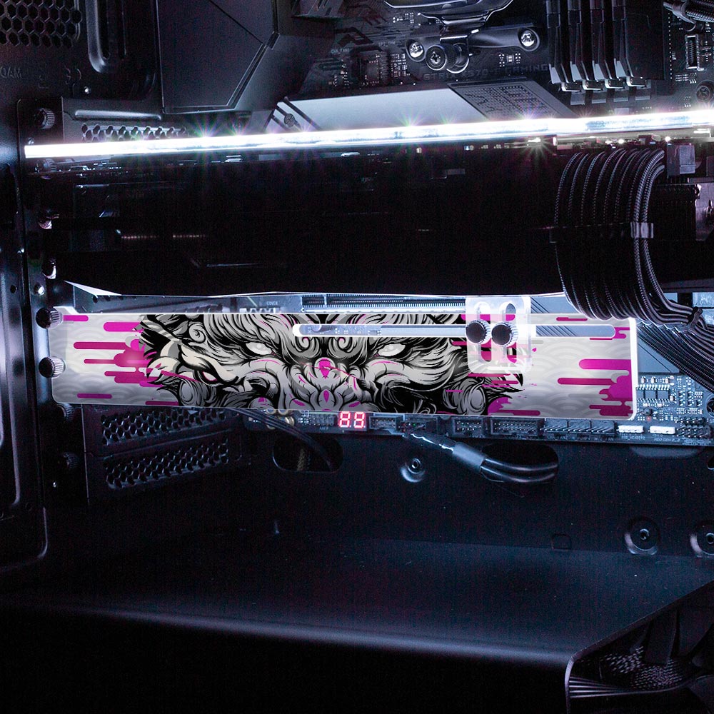 Passion Wolf RGB GPU Support Bracket - Daniele Caruso - V1Tech