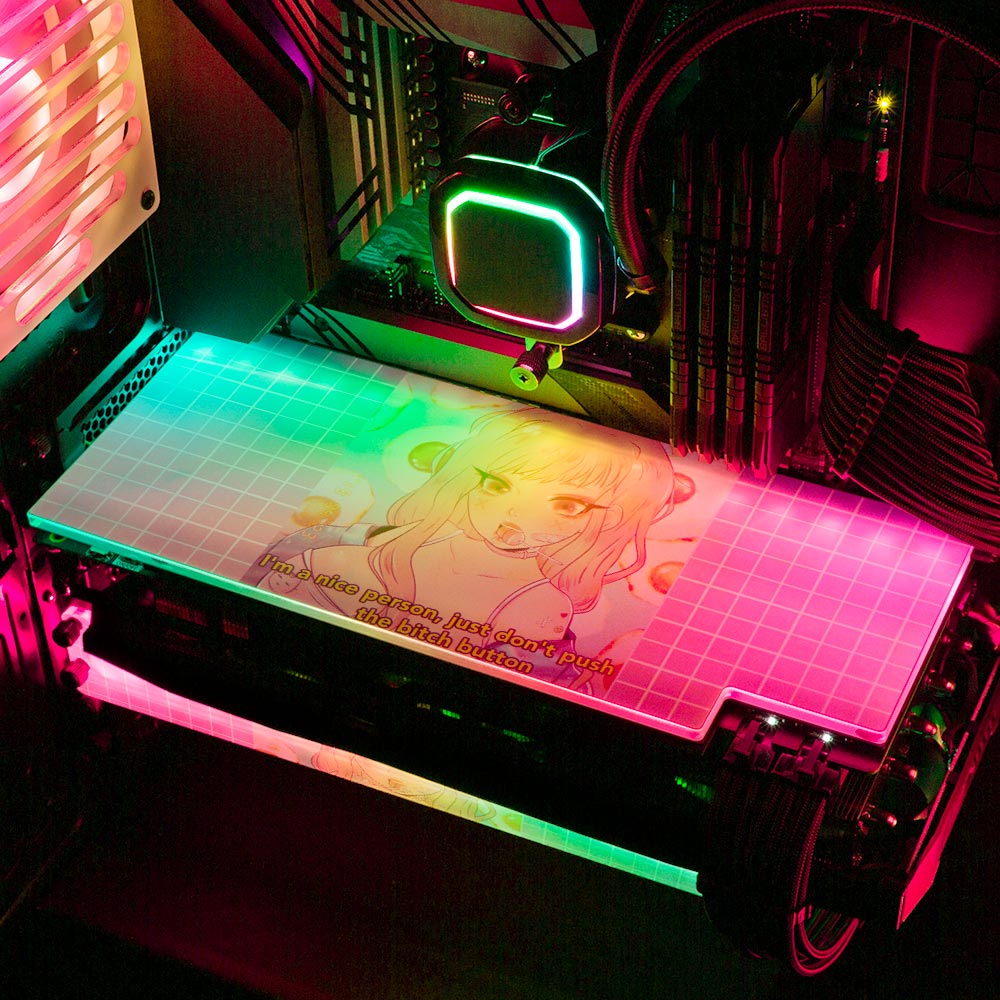 Pastel Aesthetic RGB GPU Backplate - YacilArt - V1Tech