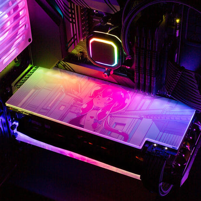 Pink Aesthetic RGB GPU Backplate - YacilArt - V1Tech