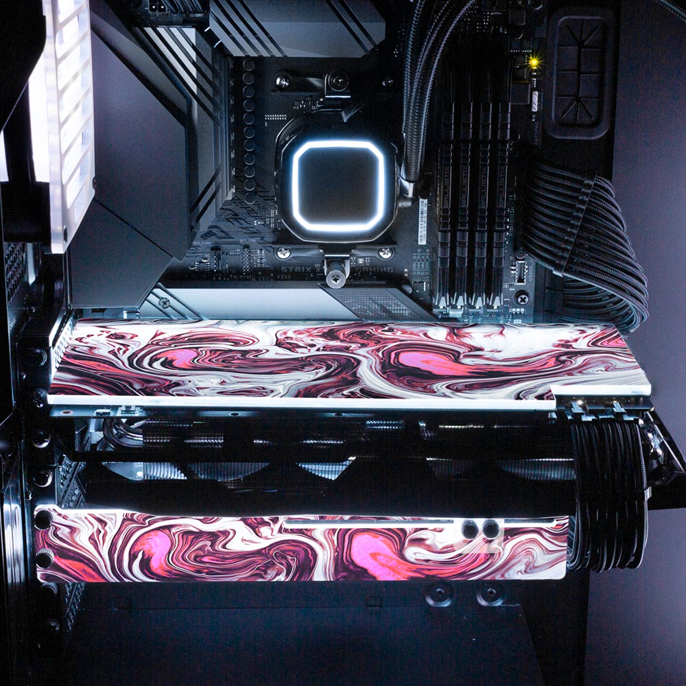 Pink Dreams RGB GPU Support Bracket - Geoglyser - V1Tech