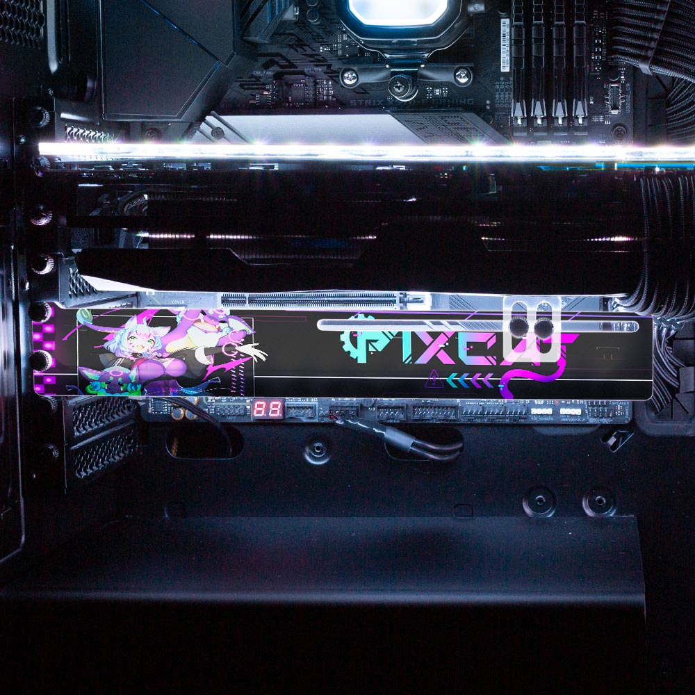 PixcatOS RGB GPU Support Bracket - PixcatOS - V1Tech