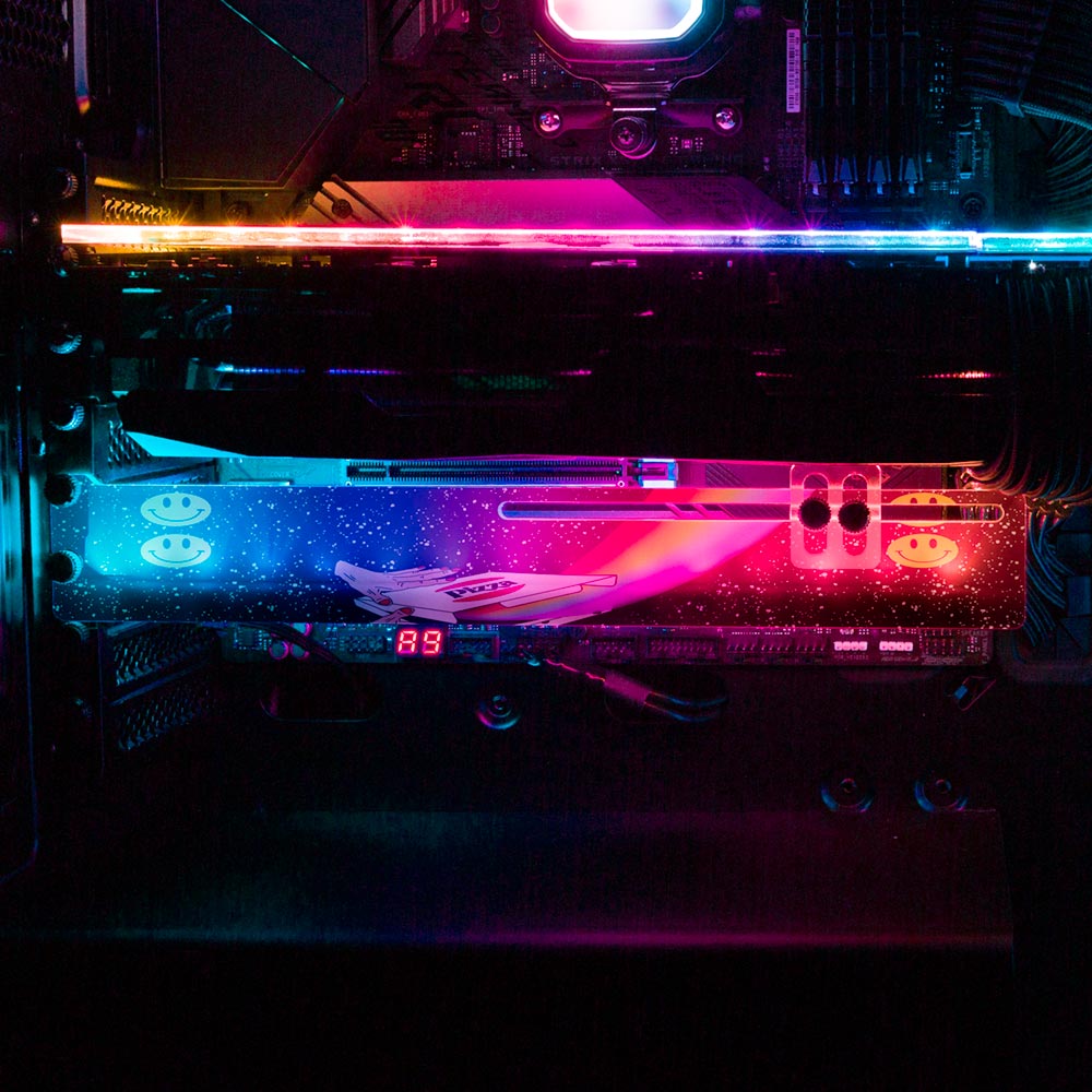 Pizza Time RGB GPU Support Bracket - Javilostcontrol - V1Tech