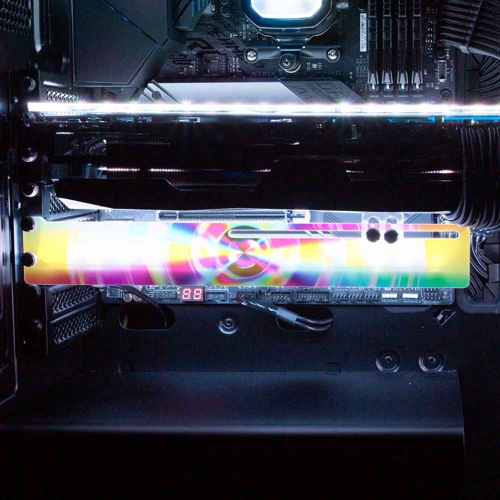 Prismatic Saucer RGB GPU Support Bracket - Guedda HM - V1Tech