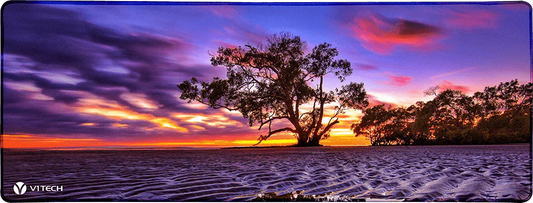 Purple Ripples Large Mouse Pad - Ben Mulder Photography - V1 Tech