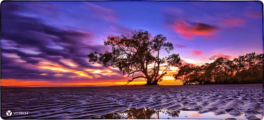 Purple Ripples X-Large Mouse Pad - Ben Mulder Photography - V1 Tech