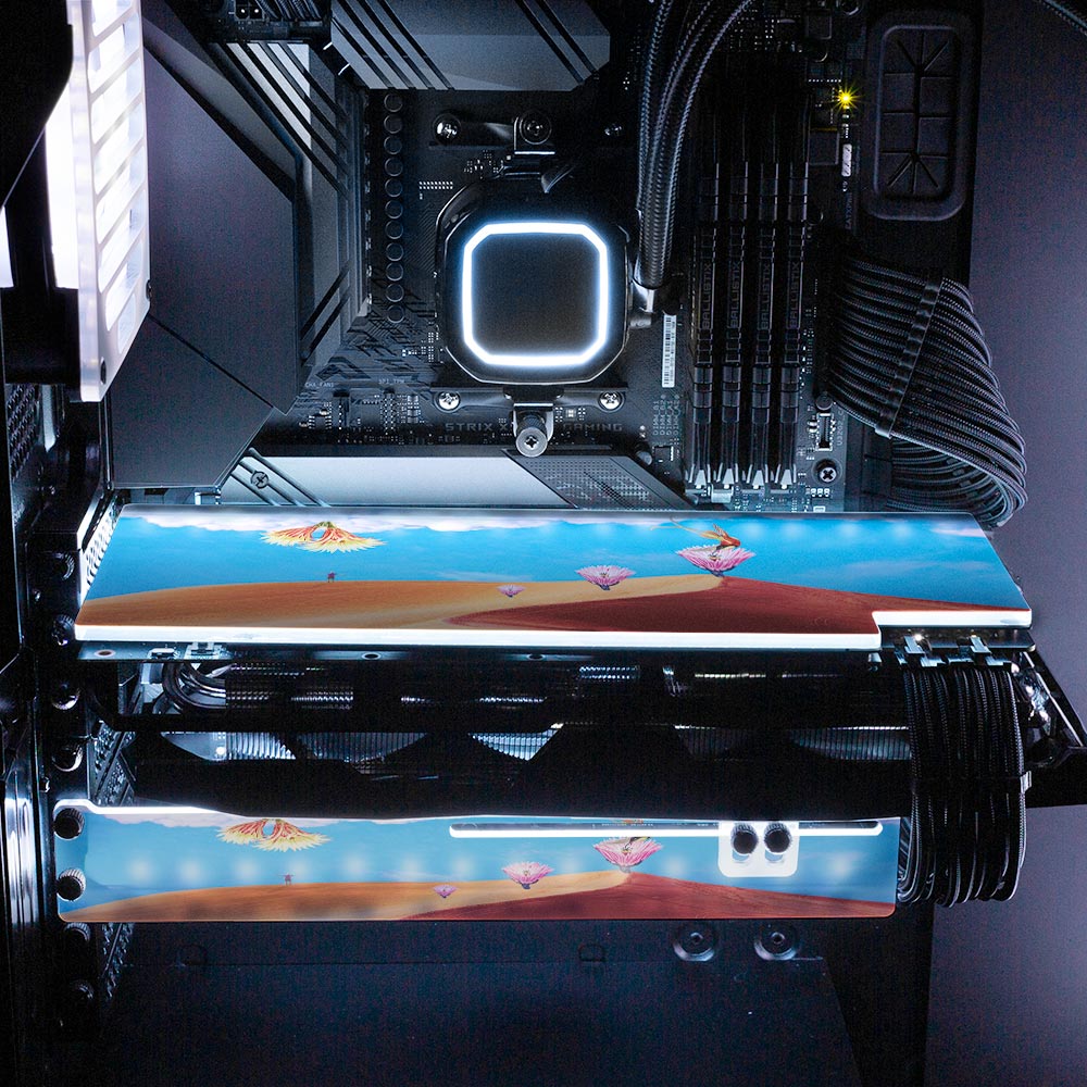 Rebirth RGB GPU Support Bracket - Spectacular.way - V1Tech