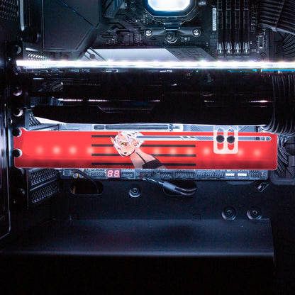 Red Demon RGB GPU Support Bracket - YacilArt - V1Tech