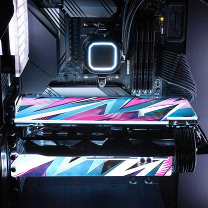 Retro Wave RGB GPU Support Bracket - V1Tech