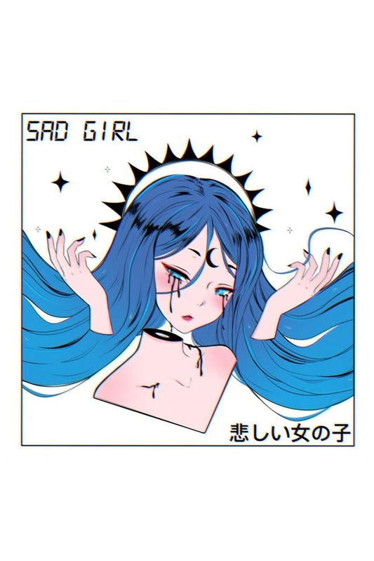 Sad Girl Plexi Glass Wall Art - YacilArt - V1Tech