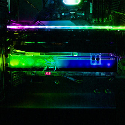 Saru the Green RGB GPU Support Bracket - Daniele Caruso - V1Tech