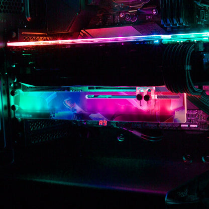 Scifi Anime Girl RGB GPU Support Bracket - Dan Giuz - V1Tech