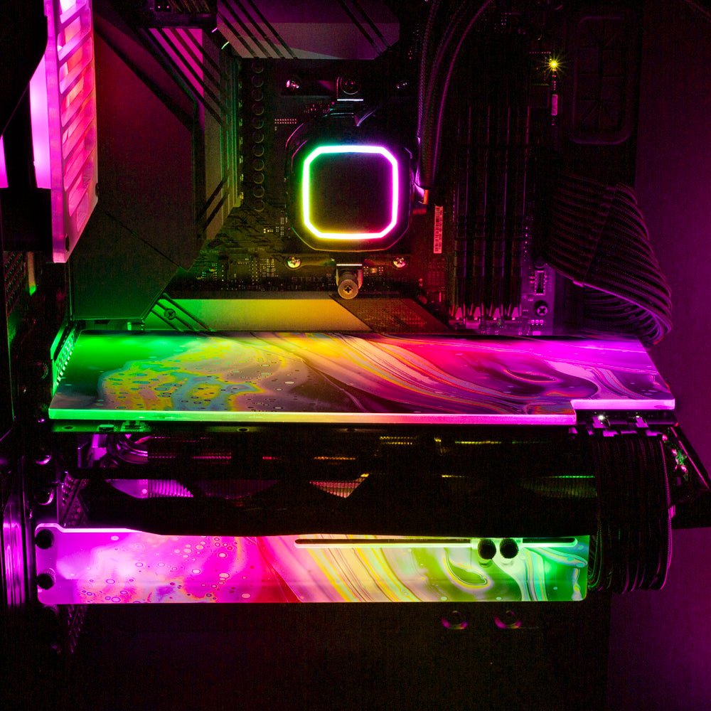 Shades from the Past RGB GPU Support Bracket - Maalavidaa - V1Tech