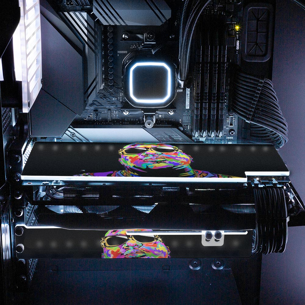 Shadesdrome RGB GPU Support Bracket - Technodrome1 - V1Tech