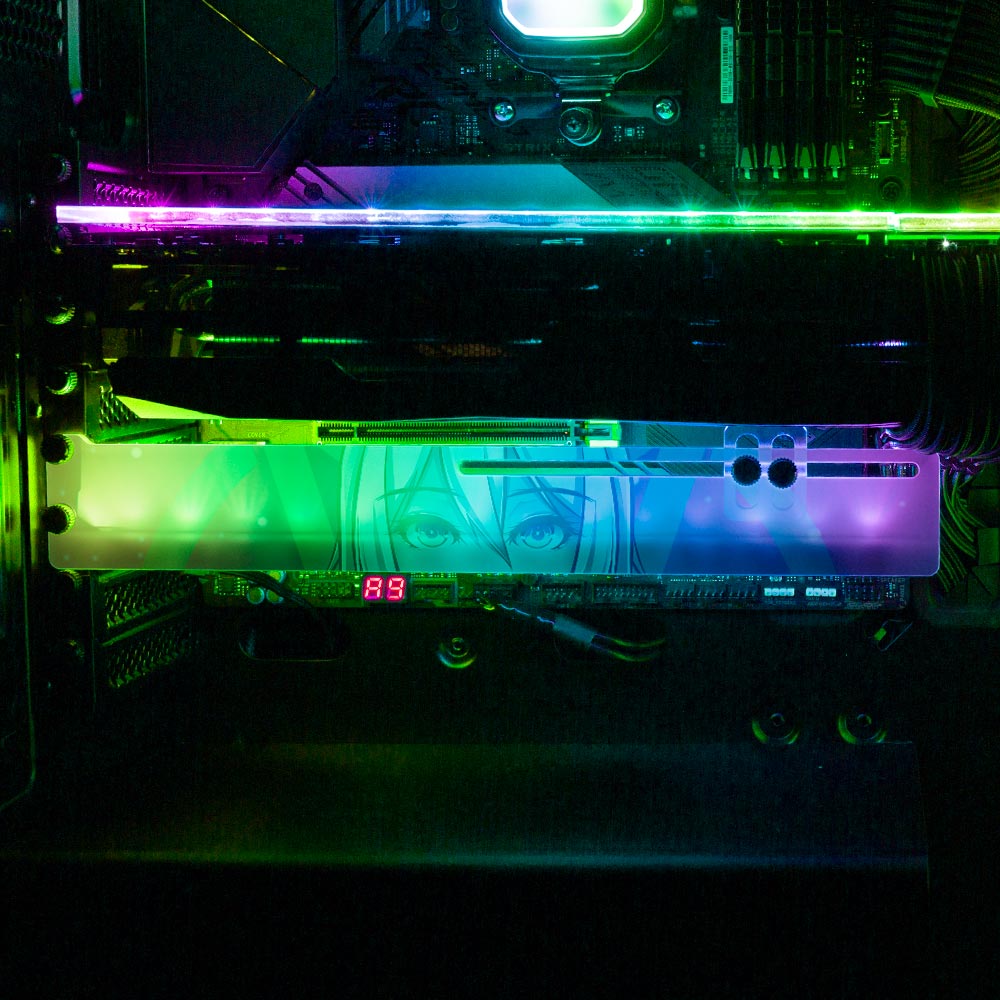 Shepherdess Monarch RGB GPU Support Bracket - Ghost Data - V1Tech