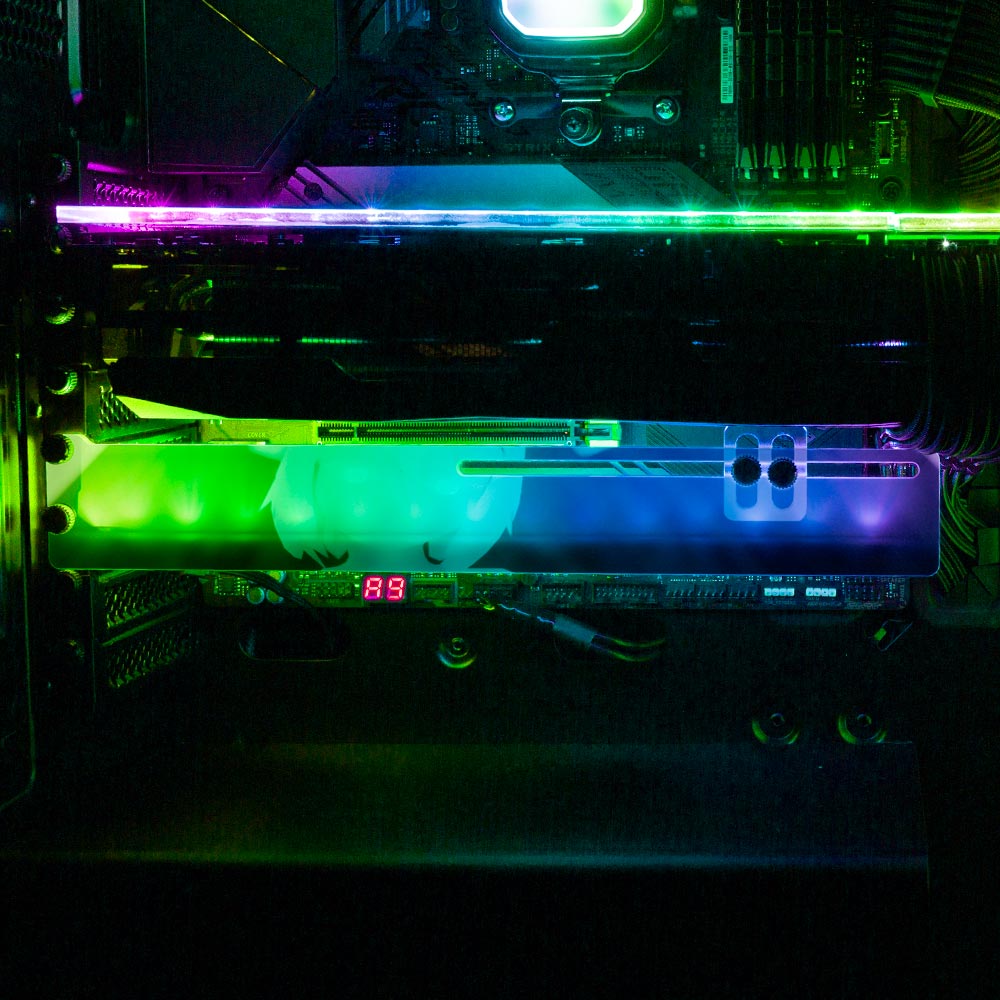 Shepherdess Selfie RGB GPU Support Bracket - Ghost Data - V1Tech