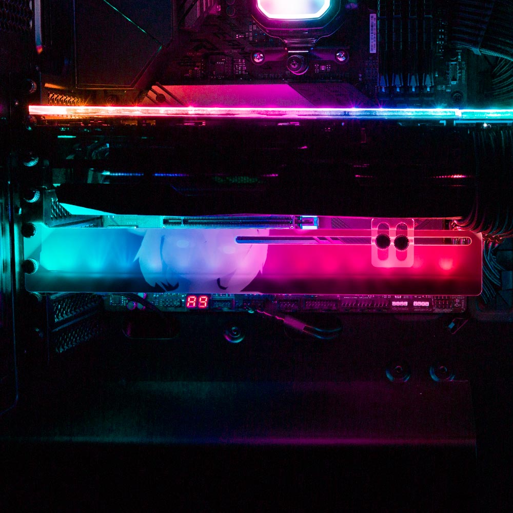 Shepherdess Selfie RGB GPU Support Bracket - Ghost Data - V1Tech