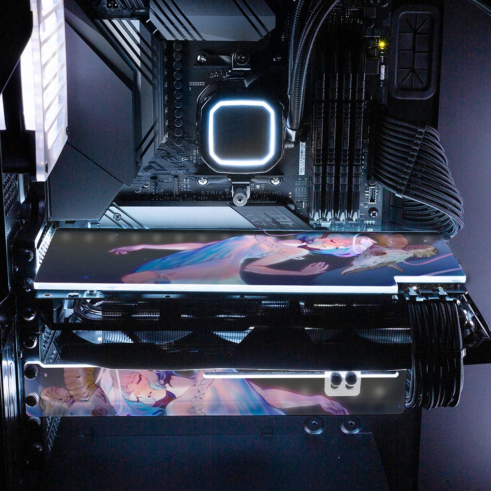 Shepherdess Skyline RGB GPU Support Bracket - Ghost Data - V1Tech