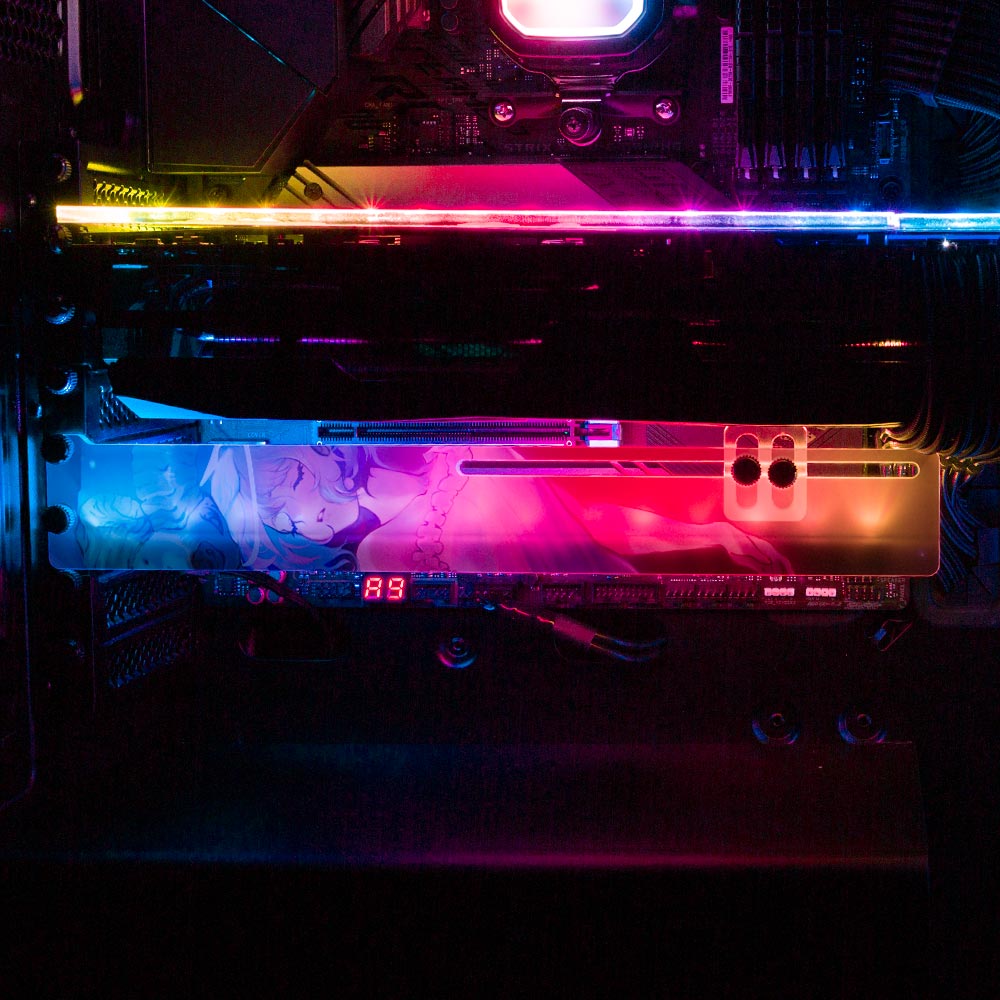 Shepherdess Skyline RGB GPU Support Bracket - Ghost Data - V1Tech