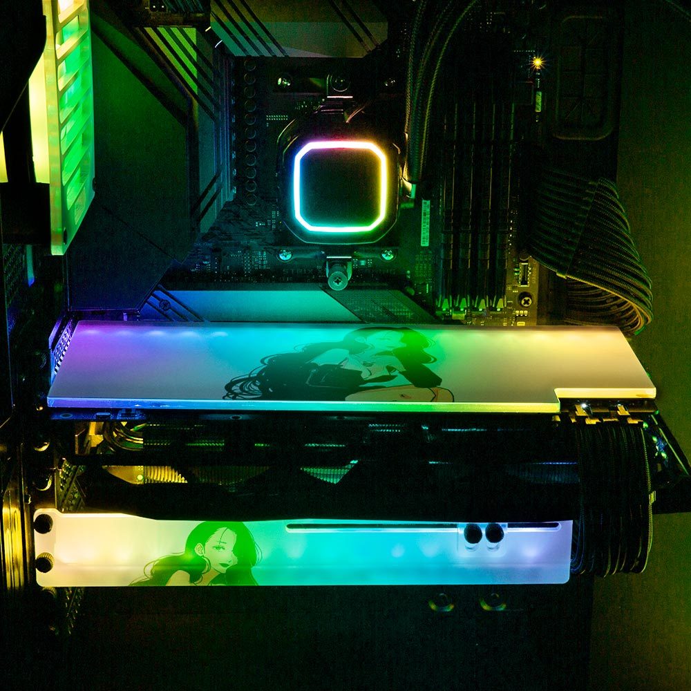 Sin and Music RGB GPU Support Bracket - Annicelric - V1Tech