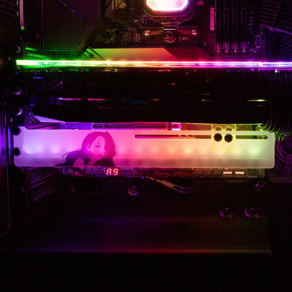 Sin and Music RGB GPU Support Bracket - Annicelric - V1Tech