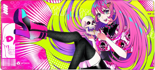 Skull Diva X-Large Mouse Pad - Tonakai Art - V1Tech