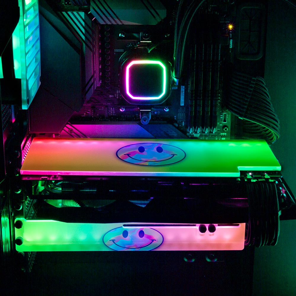 Smile RGB GPU Support Bracket - Javilostcontrol - V1Tech