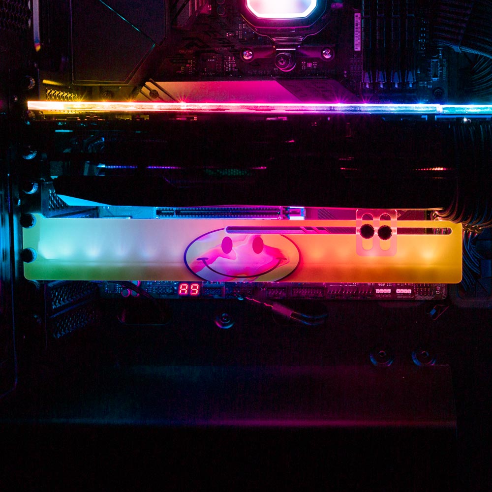 Smile RGB GPU Support Bracket - Javilostcontrol - V1Tech