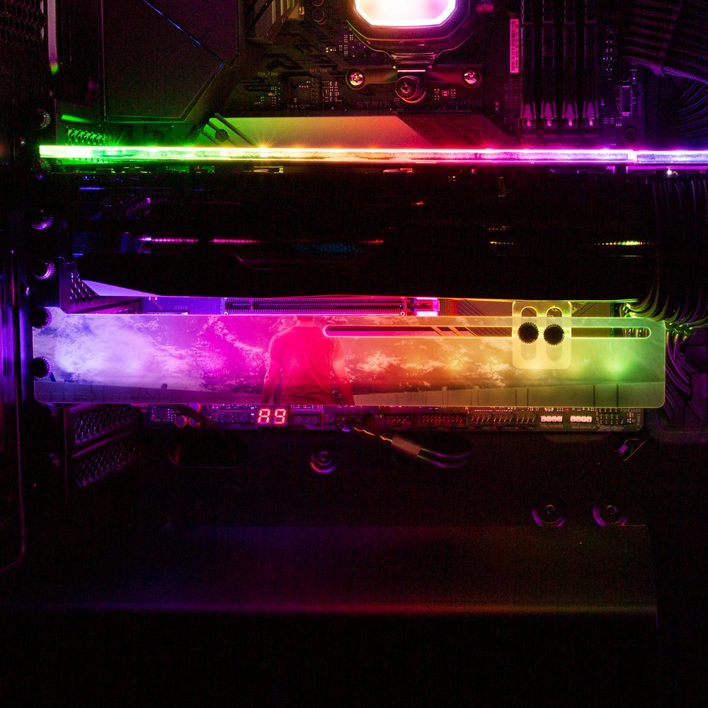 Space Wanderer RGB GPU Support Bracket - Perphotal - V1Tech