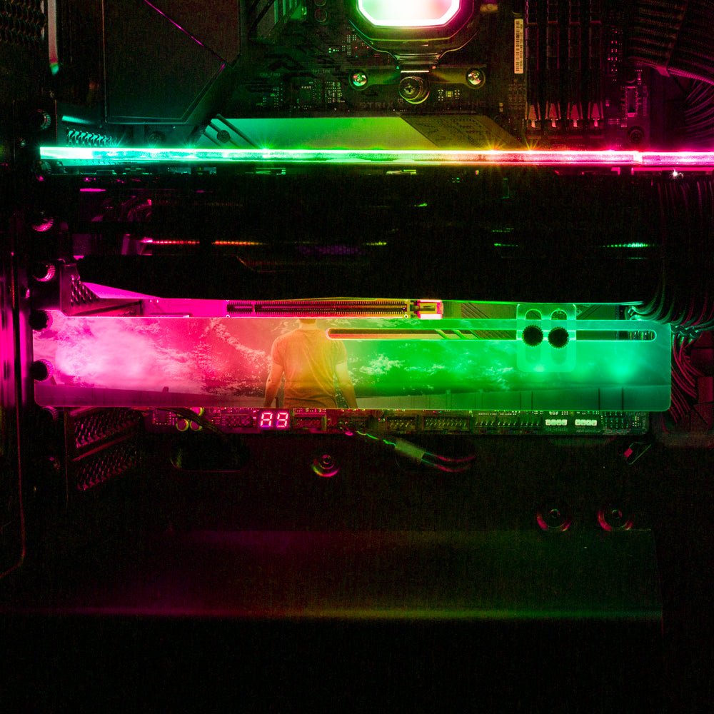 Space Wanderer RGB GPU Support Bracket - Perphotal - V1Tech