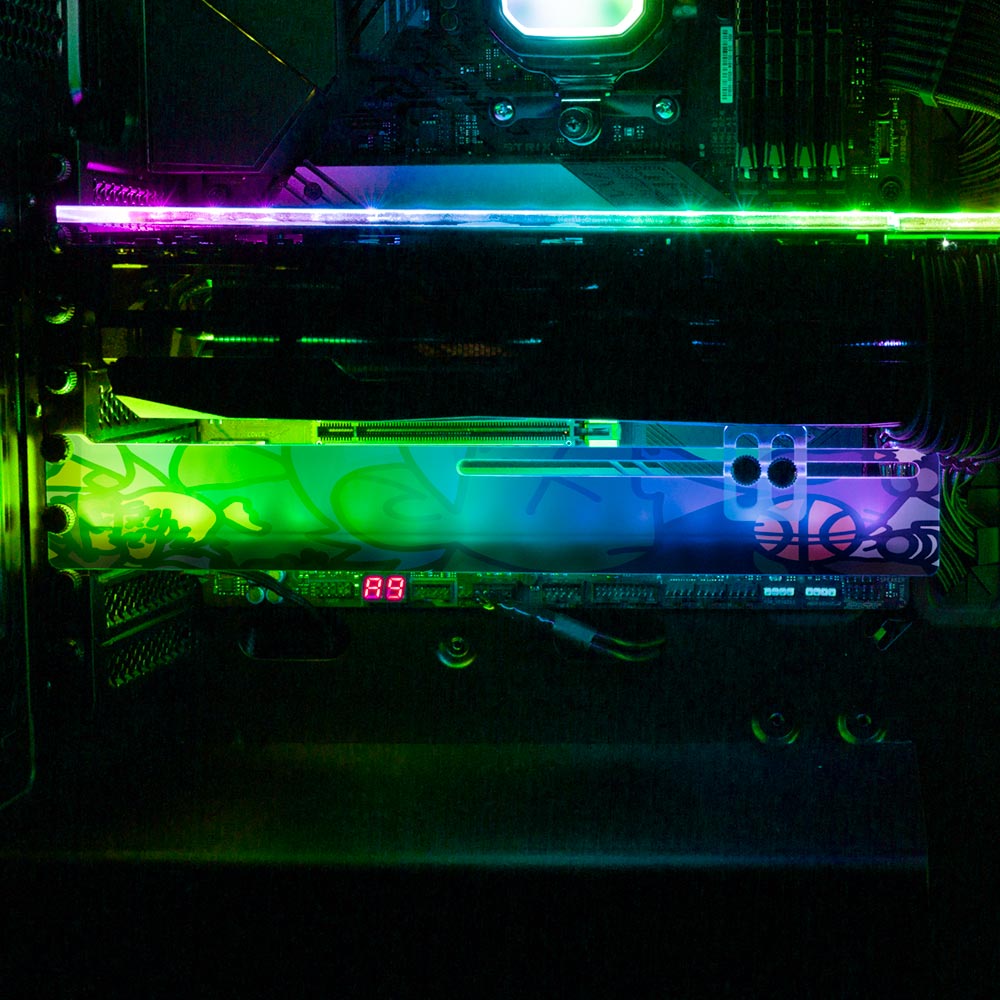 Spotlight RGB GPU Support Bracket - Utopia Graphix - V1Tech