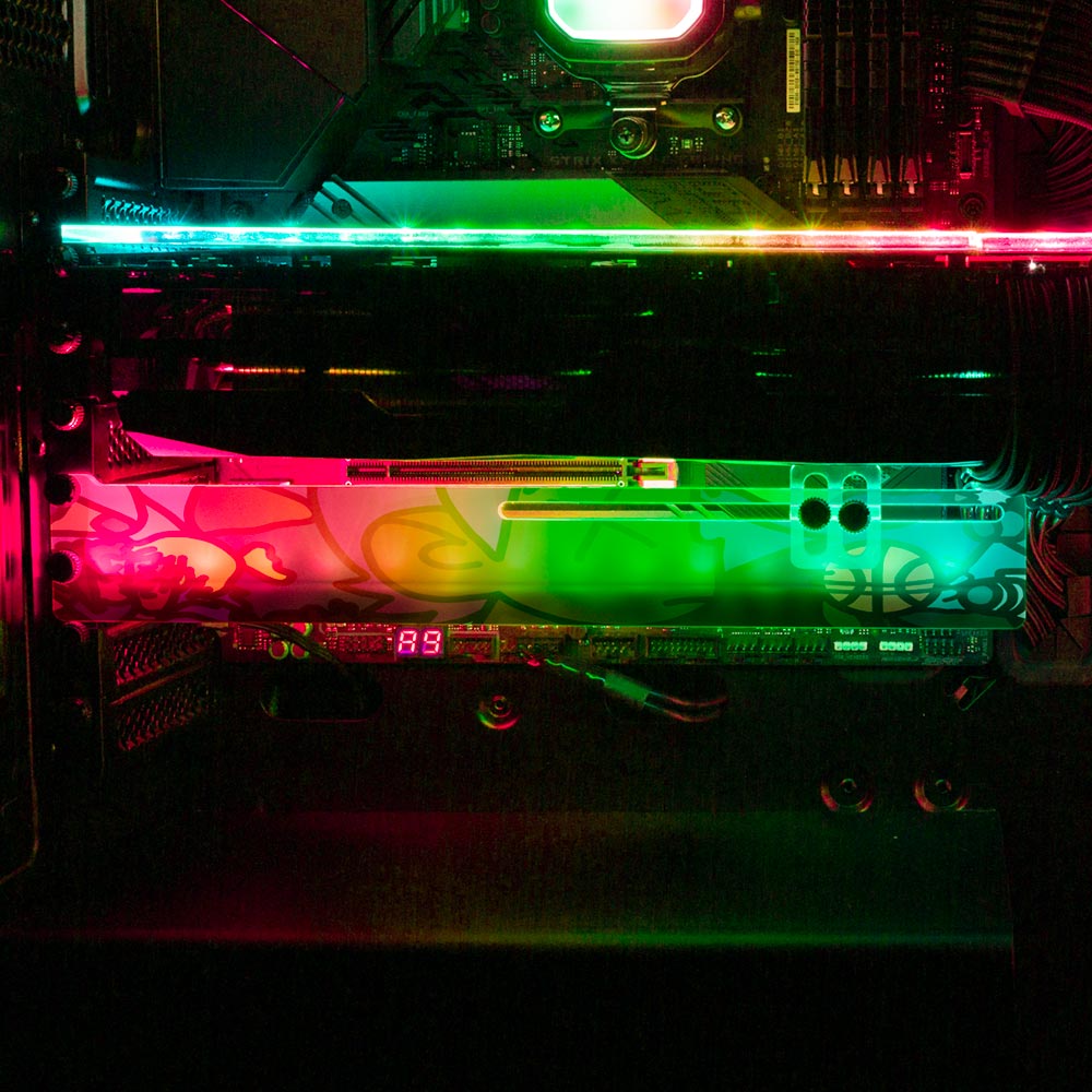 Spotlight RGB GPU Support Bracket - Utopia Graphix - V1Tech