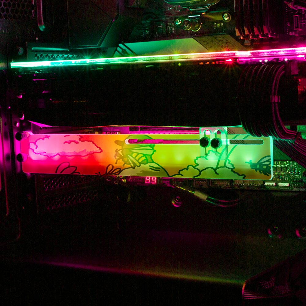 Sunflower Heaven RGB GPU Support Bracket - Utopia Graphix - V1Tech